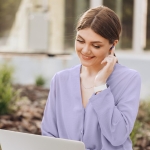 HAMA Блутут слушалки "Freedom Buddy II", True Wireless, Лилав