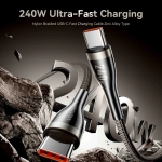 Vention кабел Cable - USB2.0 Type-C to Type-C - 5A Fast Charging, 240W, PD3.1, 1.2m -  CTYBAV