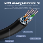 Vention Кабел LAN SSTP Cat.7 Patch Cable - 0.5M Black 10Gbps - ICDBD