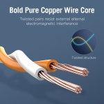 Vention Кабел LAN SSTP Cat.7 Patch Cable - 0.5M Black 10Gbps - ICDBD