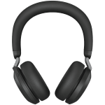 JABRA EVOLVE2 75, Link380a MS Stereo Stand Black, EVOLVE2 75 headset Black MS, Link 380 BT adapter USB-A MS, EVOLVE2 75 Deskstand USB-A,1.2m USB-C to USB-A cable, carry pouch, warranty and warning (safety leaflets)