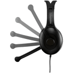 Edifier K800 USB Over-Ear Headphones, 40mm Drivers, Noise-Cancelling Microphone, Inline controls, Black