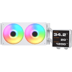COUGAR Poseidon Vistek Pro ARGB 240 AiO Liquid Watercooling - White