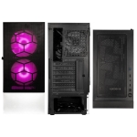 Кутия Kolink Observatory MX Mesh ARGB TG Mid-Tower, Черна/Бял