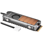 AXAGON CLR-M2FAN active fan - M.2 SSD, 80mm SSD, copper body, silicone thermal pads, height 13mm