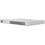 UBIQUITI Hi-Capacity Aggregation; (28) 10G SFP+ ports; (4) 25G SFP28 ports; DC power backup-ready; Layer 3 switching.