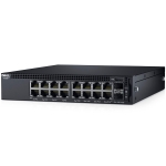 Dell Networking X1018 Smart Web Managed Switch, 16x 1GbE and 2x 1GbE SFP ports