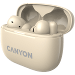 CANYON headset OnGo TWS-10 ANC+ENC Beige