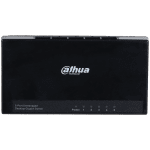 Dahua 5-Port Gigabit Ethernet Switch, L2, IEEE 802.3, IEEE 802.3u, IEEE 802.3ab, IEEE802.3x, switching capacity 10 Gbps, Packet Forwarding Rate 7.44 Mpps, Packet Buffer Memory 1.5 Mbi, MAC Table 2K, 1.6W