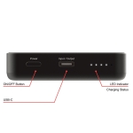 Външна батерия Verbatim Charge 'n' Go Essentials Power Bank Magnetic Wireless 10000mAh Black
