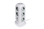Разклонител Verbatim EUPT-01 EU Power Tower 11 AC with 2 x USB-C / 2 x USB-A