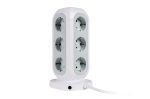Разклонител Verbatim EUPT-01 EU Power Tower 11 AC with 2 x USB-C / 2 x USB-A