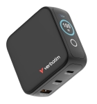 Зарядно устройство Verbatim Mini GaN Charger 100W with Display