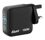 Зарядно устройство Verbatim Mini GaN Charger 100W with Display