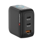 Зарядно устройство Verbatim Mini GaN Charger 65W with Display