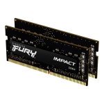 Памет Kingston Fury Impact 16GB(2x8GB) SODIMM DDR4 3200MHz CL20 16Gbit - KF432S20IBK2/16