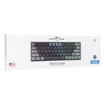 White Shark геймърска механична клавиатура Gaming Mechanical Keyboard WAKIZASHI 2 - Blue Switches (English US), Black, Gray
