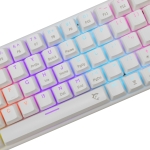 White Shark геймърска механична клавиатура Gaming Mechanical Keyboard WAKIZASHI 2 - Blue Switches (English US), White