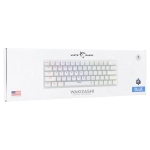 White Shark геймърска механична клавиатура Gaming Mechanical Keyboard WAKIZASHI 2 - Blue Switches (English US), White