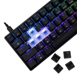 White Shark геймърска механична клавиатура Gaming Mechanical Keyboard SHINOBI 2 - YUSYA 5P Blue Switches (English US), Black