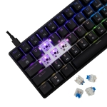 White Shark геймърска механична клавиатура Gaming Mechanical Keyboard SHINOBI 2 - YUSYA 5P Blue Switches (English US), Black