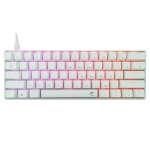 White Shark геймърска механична клавиатура Gaming Mechanical Keyboard SHINOBI 2 - YUSYA 5P Red Switches (English US), White