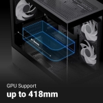 AeroCool кутия Case mATX - P300D Digi-G-BK-v1 - Digital Display, USB-C, 3 x 120 mm A-RGB