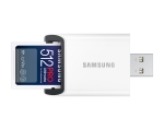 Карта памет Samsung PRO Ultimate Full-Size, SDXC UHS-I, 512GB, U3, V30, USB Адаптер