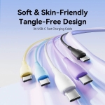 Vention Кабел USB 2.0 A Male to C Male 3A 0.25M Black - CTWBC