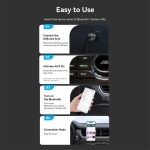 Vention блутут за кола за разговори и музика Car Bluetooth 5.4 audio receiver USB, 3.5mm jack - NAIHG