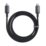 Кабел Baseus Crystal Shine P10318204111-00 USB3.2 USB-C към USB-C Display Cable 100W 1.5м 20Gb - черен