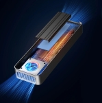 Orico външна кутия за диск Storage - Case - M.2 NVMe M key - USB-C/A, 20Gbps, Built-in Air Cooling, Aluminium - OUM2-G20-SV