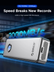 Orico външна кутия за диск Storage - Case - M.2 NVMe M key - USB-C/A, 20Gbps, Built-in Air Cooling, Aluminium - OUM2-G20-SV