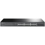 TP-Link SG2428P Omada 28-Port Gigabit Smart Switch with 24-Port PoE+, 24× Gigabit 802.3af/at PoE+ ports and 4× Gigabit SFP slots, 250 W total PoE budget, Omada app, Static Routing, VLAN, ACL, QoS, IGMP Snooping, Zero-Touch Provisioning