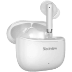 Blackview AirBuds 4, Battery 35mAh,Charging box battery 400mAh, Bluetooth 5.3, White