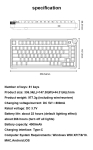 Aula геймърска механична клавиатура Wireless Gaming Mechanical Keyboard AU75 - Bloomfield Switch [Linear] (English US), Turmeric yellow