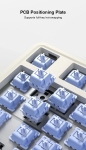 Aula геймърска механична клавиатура Wireless Gaming Mechanical Keyboard AU75 - Bloomfield Switch [Linear] (English US), Turmeric yellow