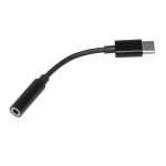 Makki преходник Adapter Type-C M to 3.5mm audio jack 4P F, Black - MAKKI-CBL-C-AUDIO-BK