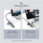 Orico хъб USB3.0/2.0 HUB 4 port - Type-C input - AH-13-GY