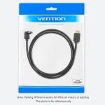 Vention Кабел HDMI Right Angle 270 Degree v2.0 M / M 4K/60Hz Gold - 1.5M Black - AAQBG
