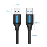 Vention Кабел USB 3.0 AM / AM - 1.5M Black - CONBG