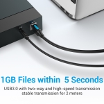 Vention Кабел USB 3.0 AM / BM - 1.5M Black - COOBG