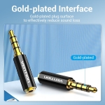 Vention адаптер Adapter Audio 3.5mm M / 2.5mm F  Black Metal - BFBB0