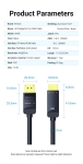 Vention кабел Cable DisplayPort to HDMI 3.0m - 4K, Gold Plated - HAGBI