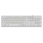 Makki нископрофилна кирилизирана клавиатура Keyboard USB BG - Low profile Chocolate - KB-C14 White