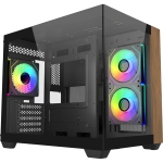 Кутия CoolerMaster Elite 481 Wood - Черна