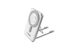 Външна батерия Verbatim Charge 'n' Go 2C Power Bank Magnetic Wireless 5000mAh with 2 USB-C Cables & Stand Silver