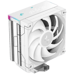 DeepCool AK400 DIGITAL PRO WH, CPU Air Cooler, 1x120mm FT12 SE PWM Fan, Digital Display, ARGB, Core Touch Technology 2.0, 4 Heatpipes, White, LGA1851/1700/1200/115x, AMD AM5/AM4, 126x97x159 mm(LxWxH), 3Y, R-AK400-WHAPMN-G