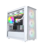 Montech кутия Case mATX - X5M (W) - 4 x 120 mm A-RGB, USB-C
