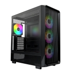 Montech кутия Case ATX - X5 (B) - 4 A-RGB fans, USB-C